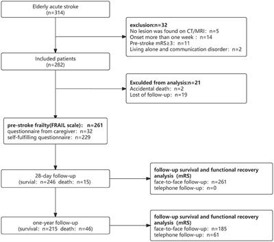 Association of Pre-stroke Frailty With Prognosis of Elderly Patients With Acute Cerebral Infarction: A Cohort Study